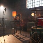 Sala de ensayo de un grupo de rock
