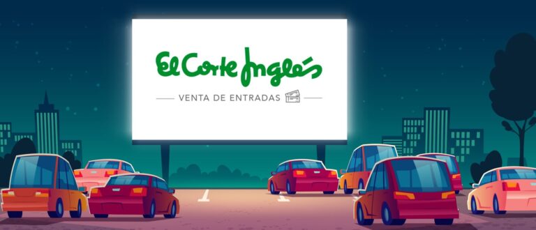 Ilustración de un autocine