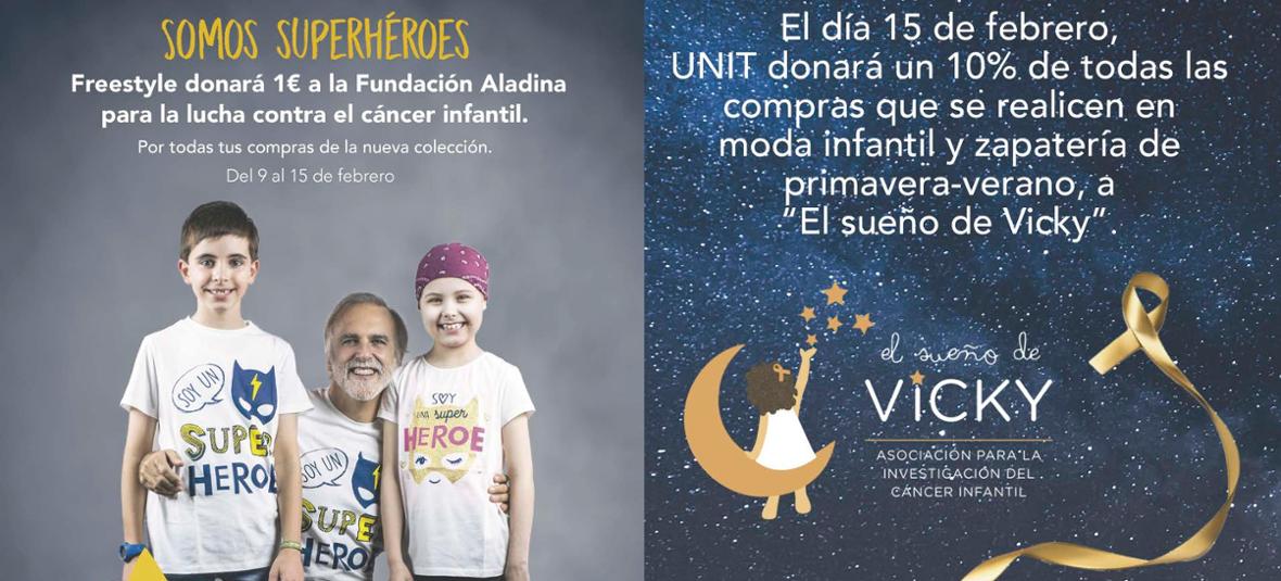 Corte Inglés sus marcas niños contra cáncer