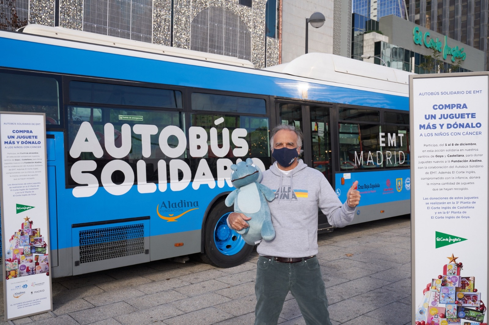 El Corte Ingles y la EMT organizan una recogida de juguetes a favor de la Fundacion Aladina