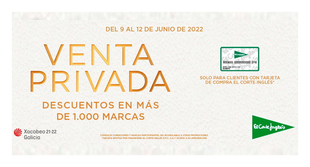 El Corte Inglés estrena Venta Privada con de hasta el 30% más de 1.000 marcas