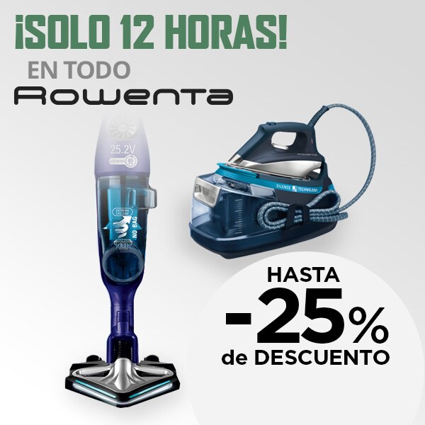 ¡Solo 12 horas! Rowenta hasta -25%